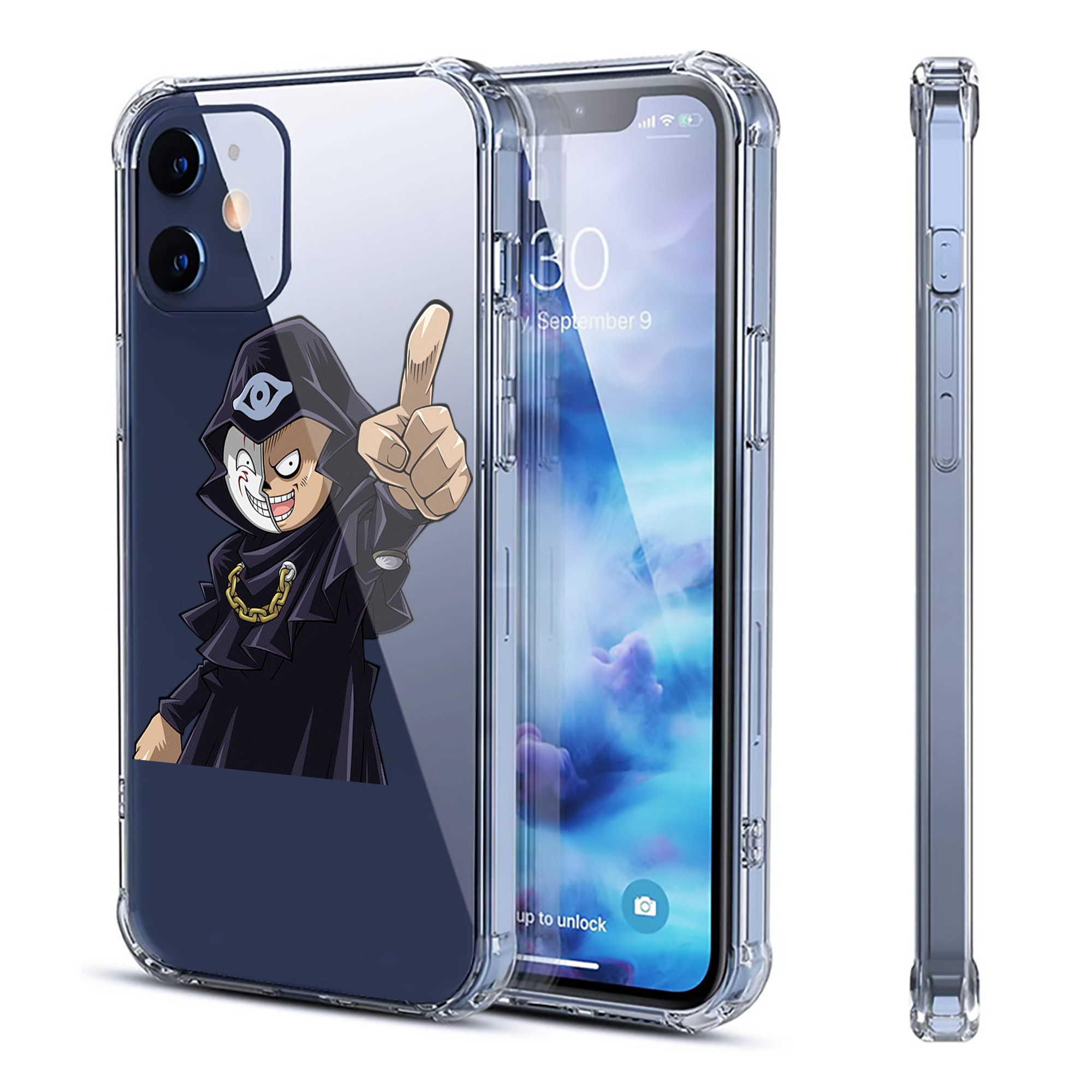 （画像用） 遊☆戯☆王 Yu-Gi-Oh! 【iPhone 12シリーズ対応】透明スマホケース（クリアソフトケース）